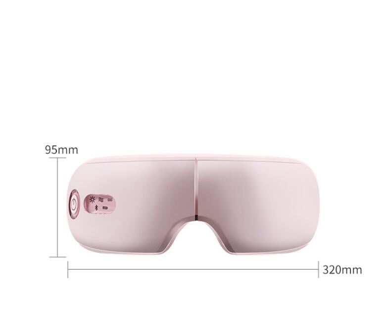 Smart Bluetooth Vibration Eye Massager - Hot Compress, Music, Foldable Pressure Relief Glasses eprolo
