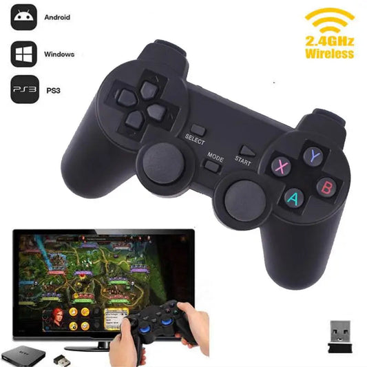 Cewaal 2.4G Wireless Gamepad for PS3/Android/Windows/TV Box - Black eprolo