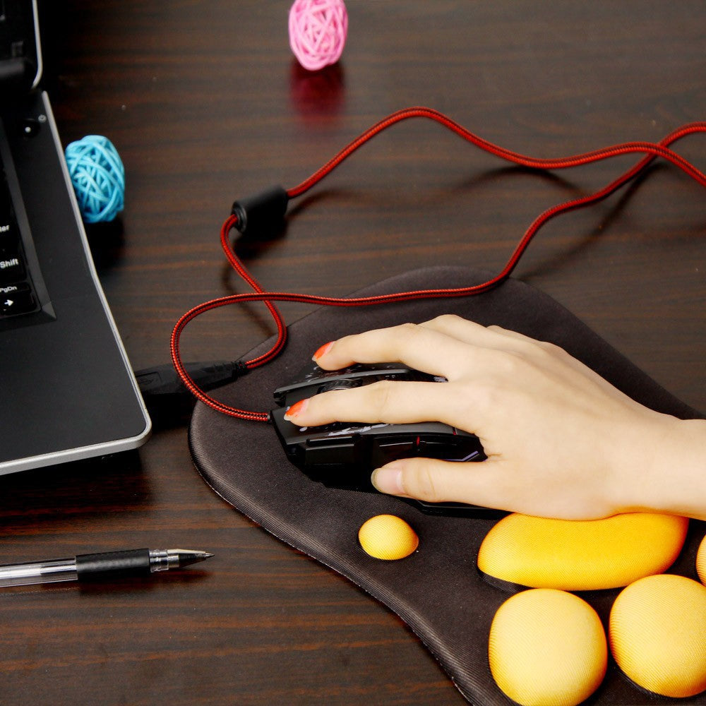HXSJ Flow Crack 7D Gaming Mouse - 3200 DPI, 7 Buttons, RGB Breathing Lights eprolo