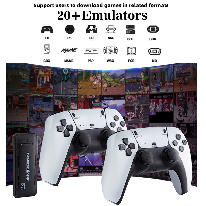 AMPOWN U9 64GB 4K Retro Game Console, 10,000+ Games & 2 Wireless Controllers eprolo