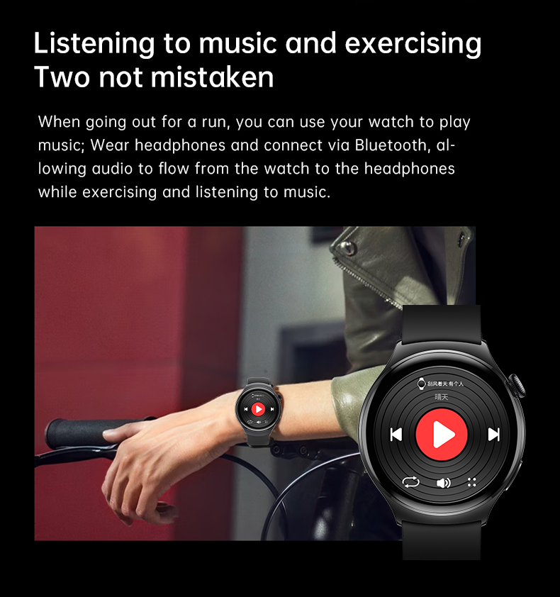 GS Watch 4 Smart Bracelet, Full‑Circle AMOLED, NFC, Health & Bluetooth Calls eprolo