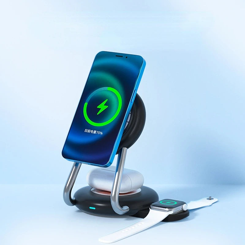 3-in-1 Magnetic Wireless Charger Stand 15W Fast Charging for iPhone Samsung eprolo