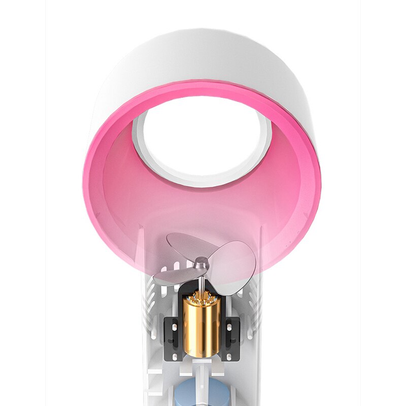 Portable Bladeless Fan USB Rechargeable - 3 Speed, Handheld & Desktop, 1200mAh Battery eprolo