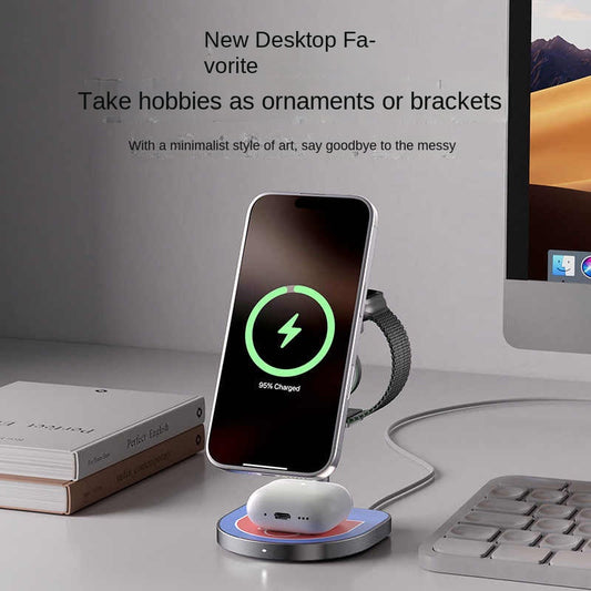 KUXIU X85 3-in-1 Magnetic Wireless Charger for Phone, Watch & Headphones - Fast Charging eprolo