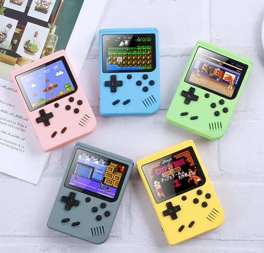 Macaron Retro Handheld Console (500-in-1) – 3″ HD, Colorful Nostalgia eprolo