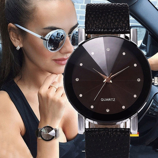 V158 Women's Luxury Quartz Leather Strap Watch – Elegant Casual Design eprolo
