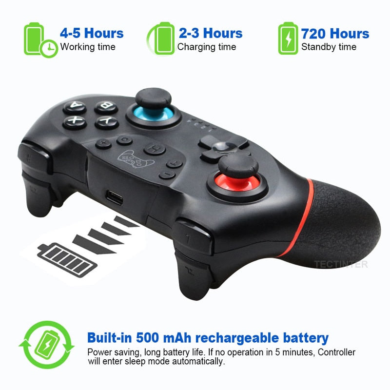 NS-L Wireless Bluetooth Gamepad Controller for Nintendo Switch Pro - 6-Axis Joystick eprolo