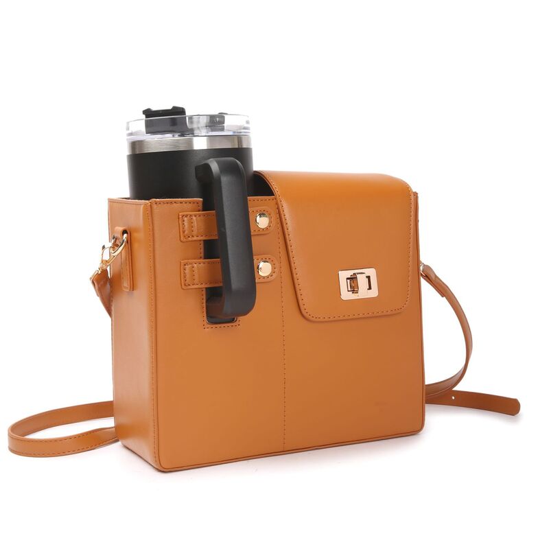 Stylish Crossbody Bag with Insulated Cup Holder for Stanley Tumblers & More eprolo