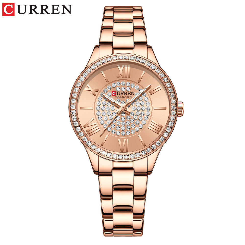 CURREN BLANCHE Ladies' Quartz Watch, Fashion Stainless Steel Band, 6 Colors eprolo