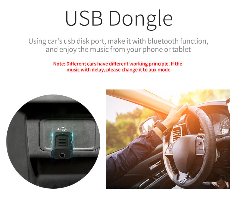 M135 4-in-1 Bluetooth 5.0 AUX USB Audio Adapter for Car TV PC Headset eprolo
