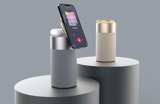 15W Wireless Charging Lamp w/ Bluetooth Speaker & Adjustable Night Light eprolo