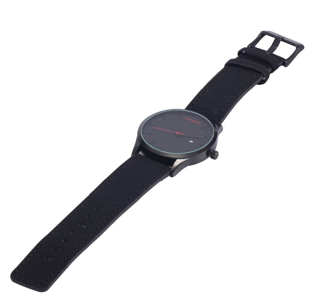 CAGARNY 6850 Military Quartz Watch, Leather Strap, Waterproof Sport Style eprolo