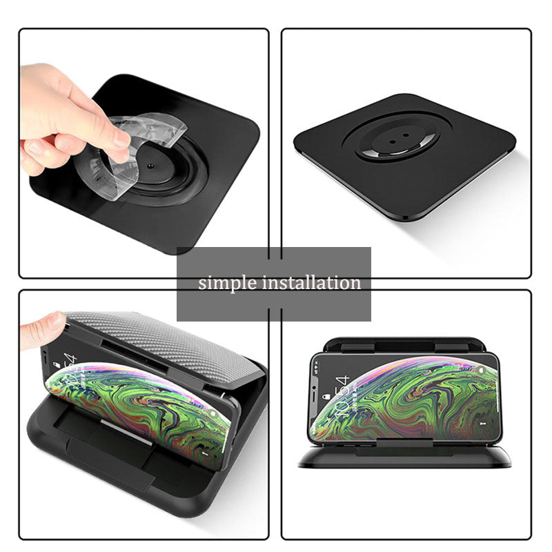 Premium Car Phone Holder - Non-Toxic Silicone, Dashboard & Sunshade Mount, AR Navigation Compatible eprolo