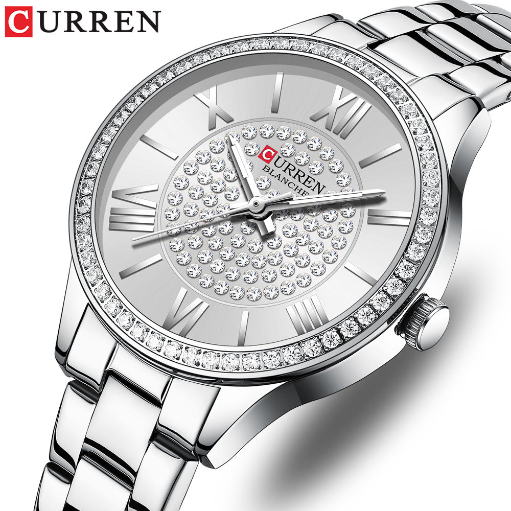 CURREN BLANCHE Ladies' Quartz Watch, Fashion Stainless Steel Band, 6 Colors eprolo