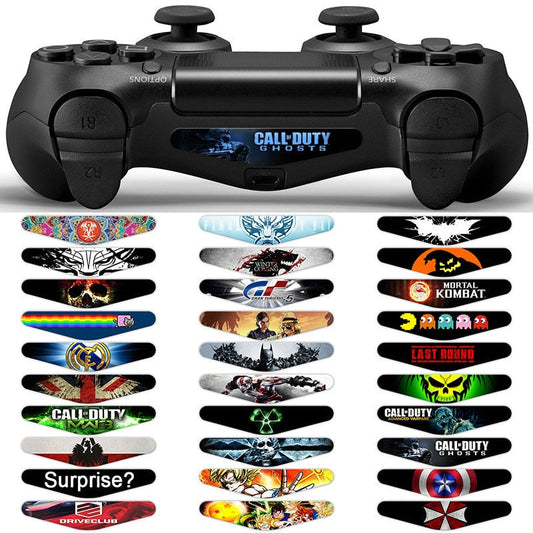 30PCS PS4 Controller LED Light Bar Decal Stickers - Multicolor & Black Options eprolo