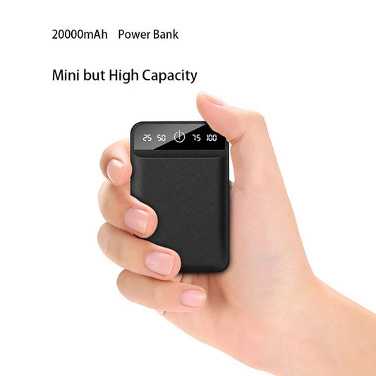 CJD-A1 20000mAh Mini Power Bank, Portable Dual USB Fast Charger for Phones eprolo