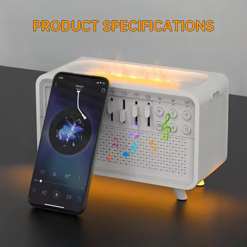 8-Sound White Noise Diffuser Humidifier with Night Light & Bluetooth Speaker eprolo