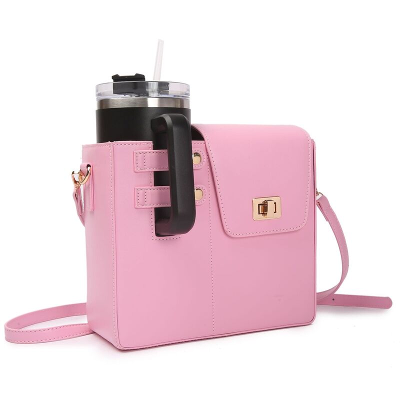 Stylish Crossbody Bag with Insulated Cup Holder for Stanley Tumblers & More eprolo