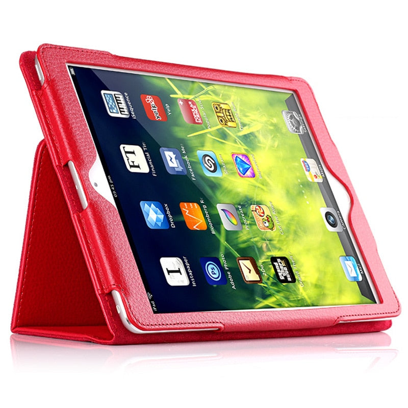 Tablet Case for Apple iPad 2/3/4, Auto Flip PU Leather Smart Stand, Litchi Texture eprolo