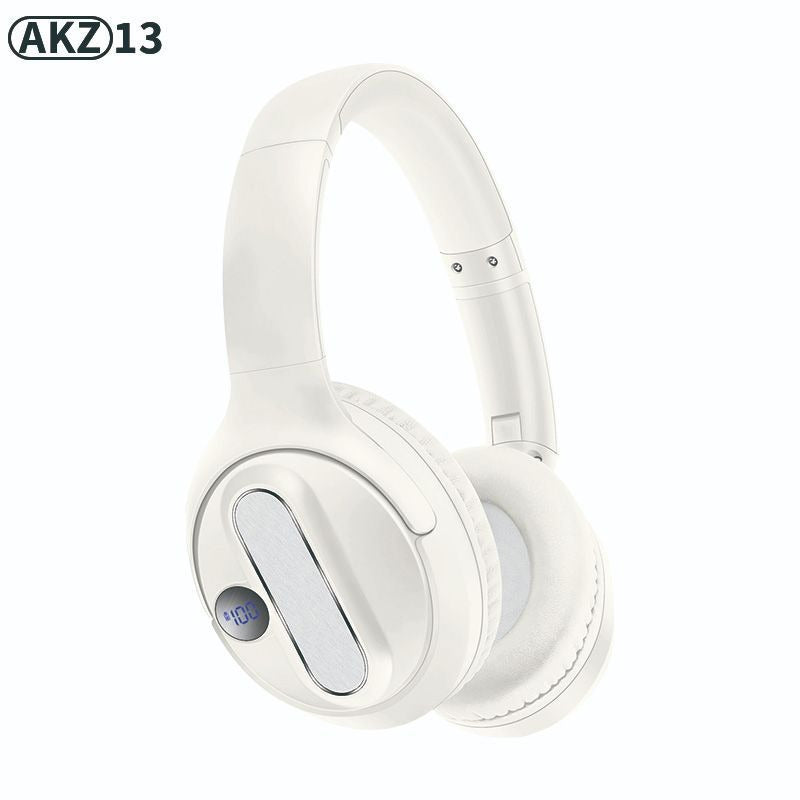 AKZ-13 Wireless Bluetooth Headset: Foldable, 17H Playtime, Hi-Fi Sound, Battery Display eprolo