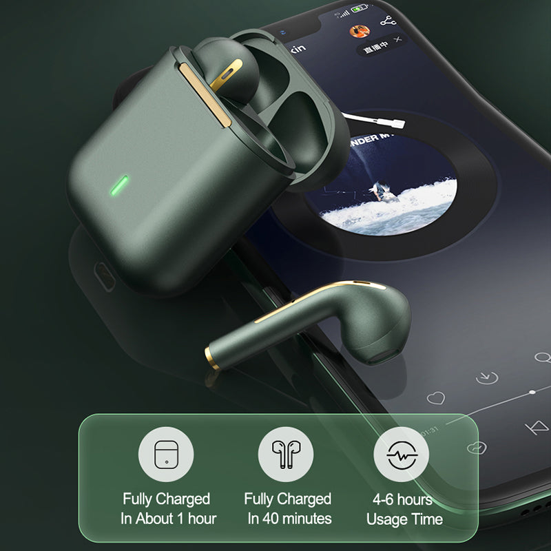 J18 TWS Bluetooth 5.0 Earbuds, Touch Control, 40H Battery, HD Sound, Noise Reduction eprolo