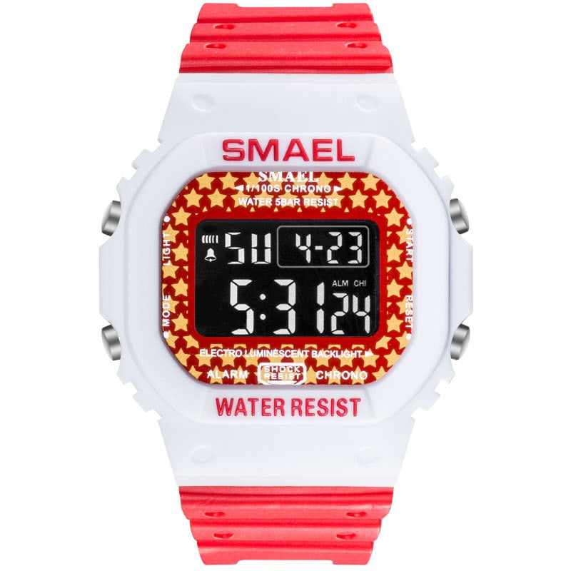 SMAEL 1801 Digital Sports Watch for Men - Military Waterproof LED Stopwatch eprolo