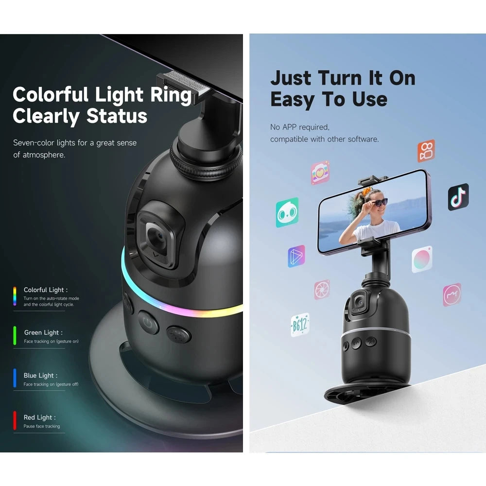 P03 360° Auto Face Tracking AI Smart Gimbal for Smartphone Vlogging eprolo