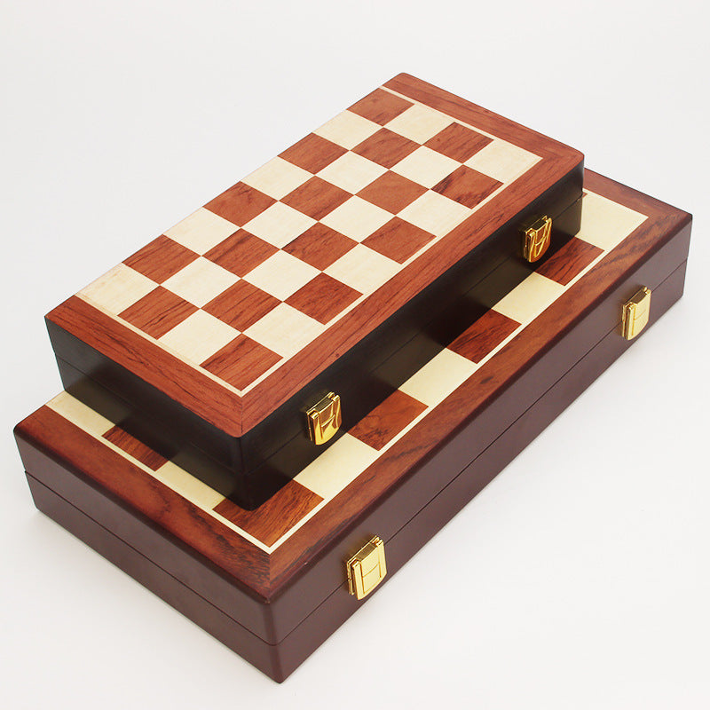 Luxury Metal Folding Chess Set Gold & Silver Pieces Premium Zinc Alloy eprolo