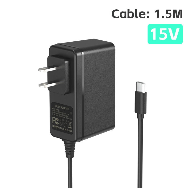 NS Switch Fast Charger Plug 15V PD3.0 with 1.5m Type-C Cable for TV Mode eprolo
