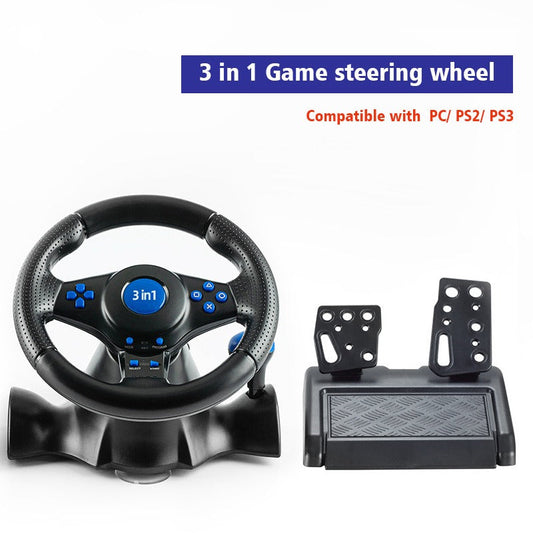 7-in-1 Multi-Platform Racing Wheel with Pedals, Compatible with PS4/PS3/Xbox/Switch eprolo