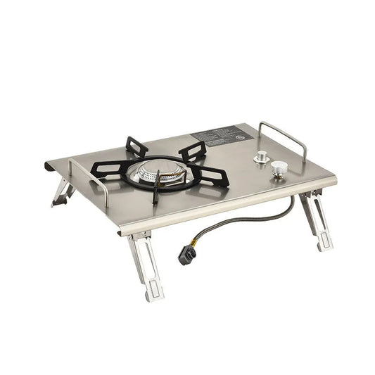 Foldable IGT Gas Stove 4000W Portable Camping Stove Stainless Steel Outdoor Picnic Table Furnace eprolo