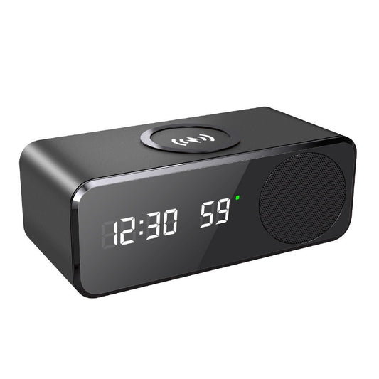 W26 Bluetooth Speaker: Wireless Charger, Alarm Clock, Phone Stand, Temp Display eprolo