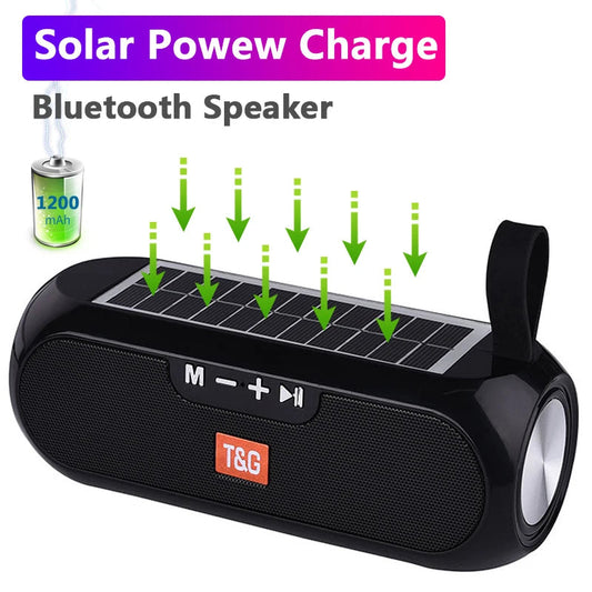TG-182 Solar Power Bluetooth Speaker, 10W Hi-Fi, TWS, FM, AUX, SD/USB Support eprolo