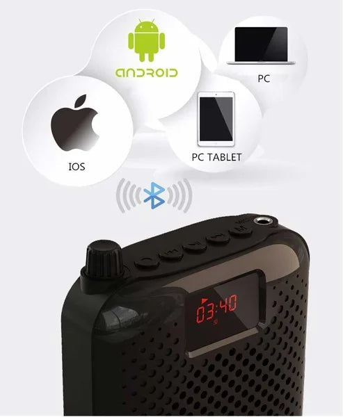 K500 Bluetooth Voice Amplifier Megaphone USB Rechargeable for Teaching eprolo