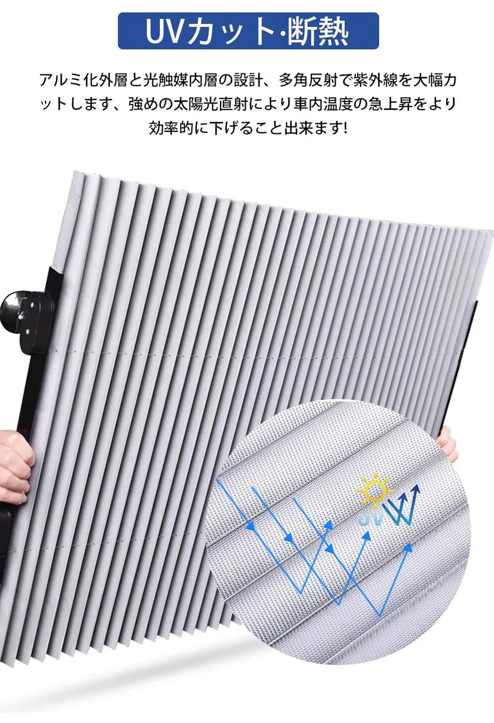 Retractable Foldable Car Windshield Sunshade – UV Heat Shield eprolo
