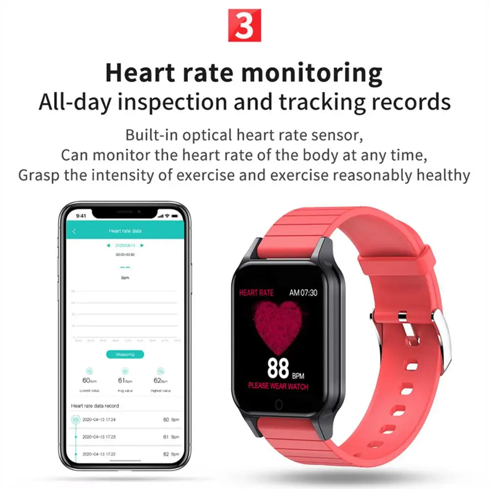 T96 Smartwatch with Body Temperature Monitor, Heart Rate, Blood Oxygen, Fitness Tracker eprolo