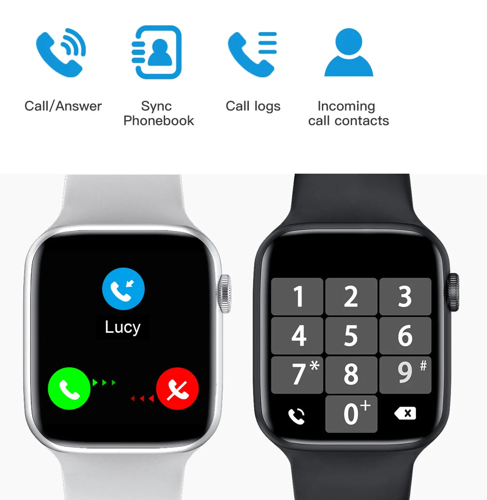 W26 Bluetooth Call Smart Watch with ECG, Heart Rate Monitor, 1.75" HD Screen, IP68 Waterproof eprolo