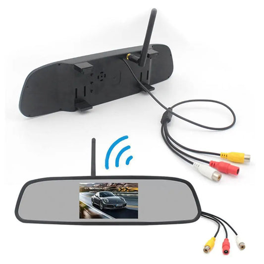 Car Wireless 4.3-Inch Rearview Mirror Reverse Camera System with DVR eprolo