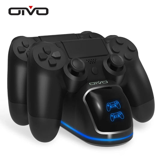 OIVO Fast Dual PS4 Controller Charging Dock w/ LED Status Display for PS4/PS4 Slim/Pro eprolo