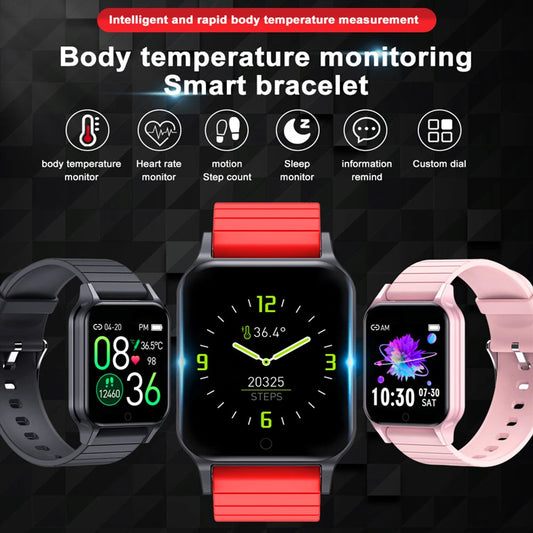 T96 Smartwatch with Body Temperature Monitor, Heart Rate, Blood Oxygen, Fitness Tracker eprolo