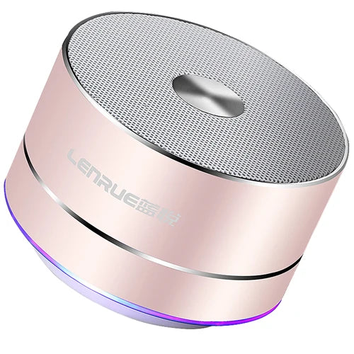 LENRUE Mini Bluetooth 4.1 Speaker w/ LED Light, Mic, 3W, AUX, TF, USB eprolo