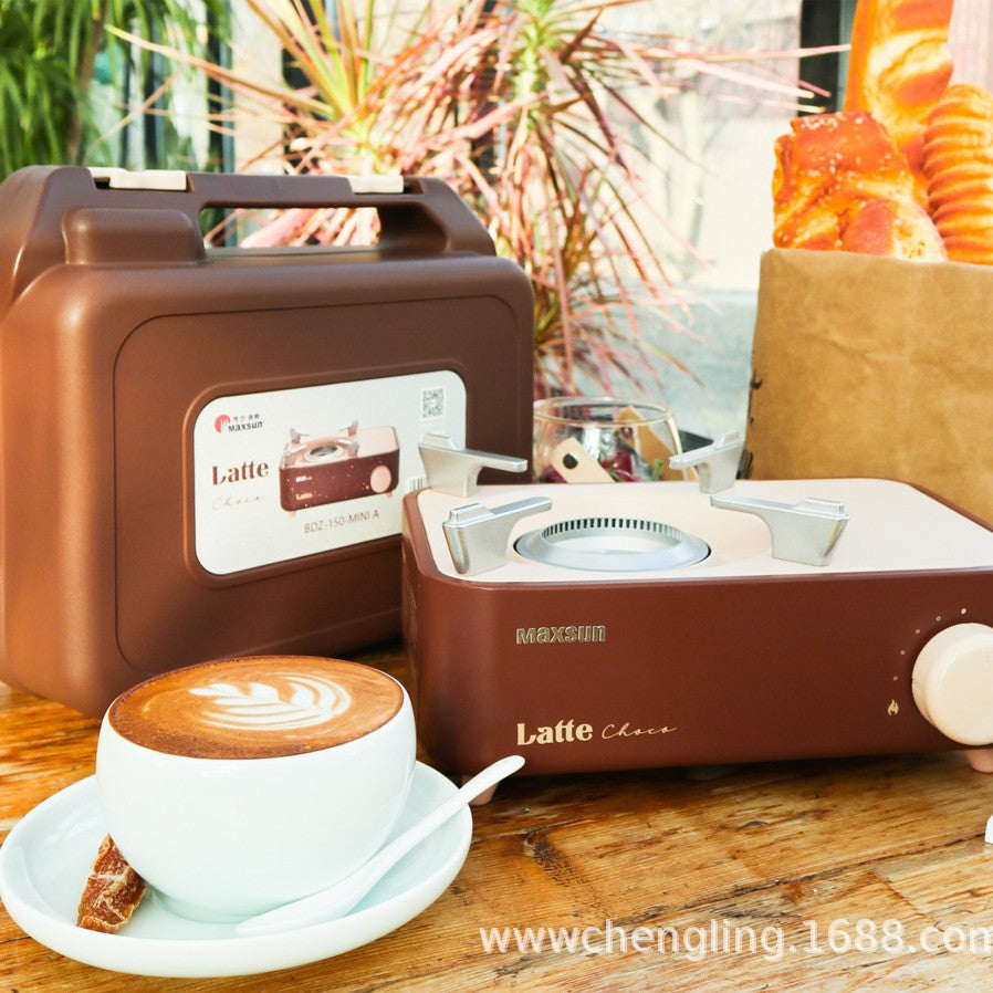 MAXSUN Latte Mini Portable Card Stove, Multifunctional Butane Gas Stove for Indoor/Outdoor Cooking eprolo