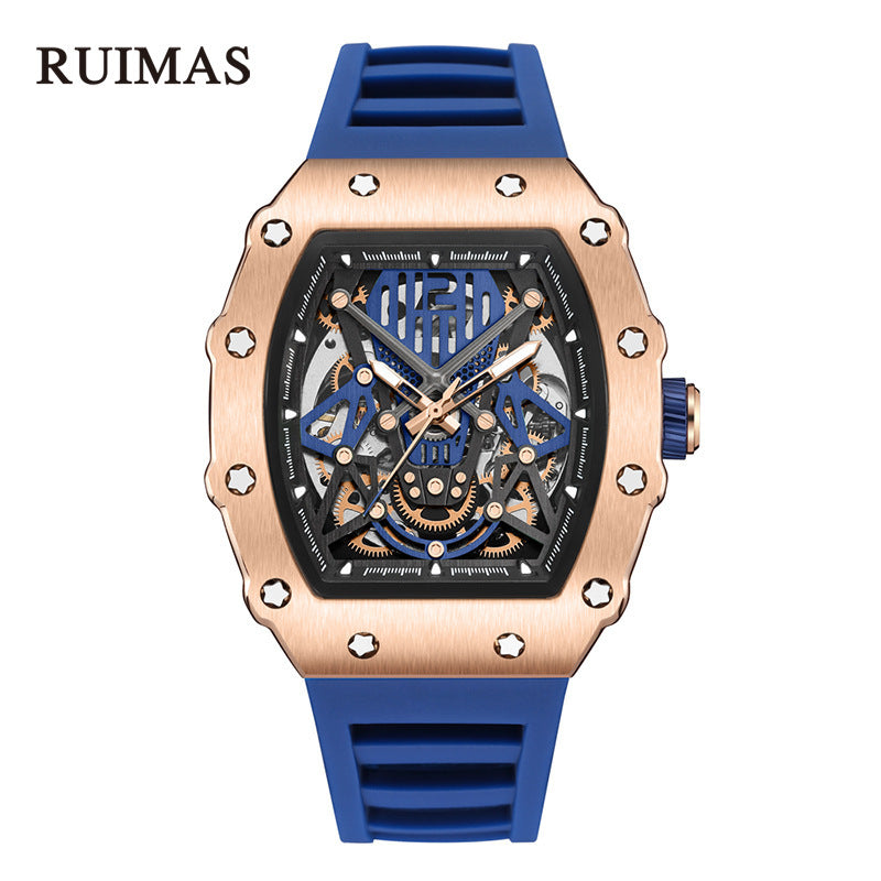 RUIMAS 341 Automatic Men's Watch - Waterproof Mechanical Silicone Strap Sports Watch eprolo