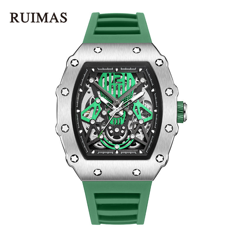 RUIMAS 341 Automatic Men's Watch - Waterproof Mechanical Silicone Strap Sports Watch eprolo