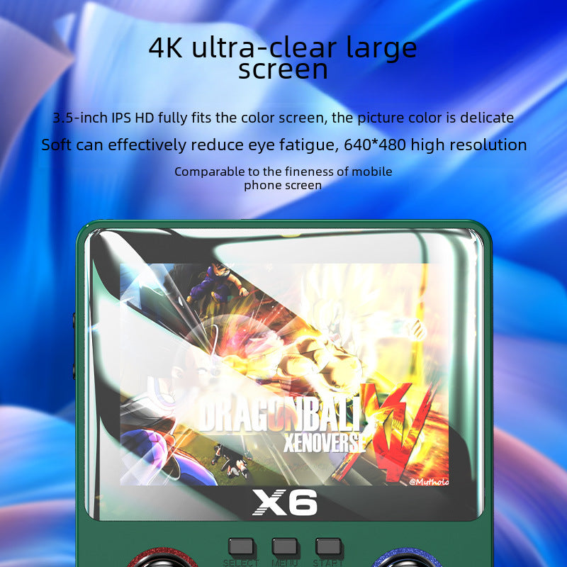 X6 Handheld Game Console 3.5" HD Screen 10,000+ Games Dual Joystick Retro eprolo