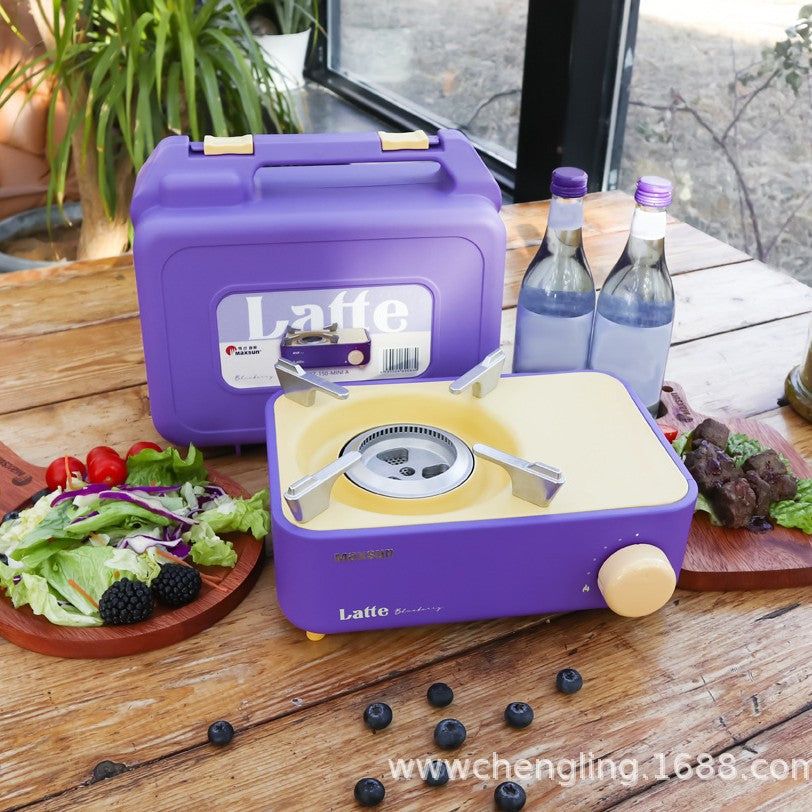 MAXSUN Latte Mini Portable Card Stove, Multifunctional Butane Gas Stove for Indoor/Outdoor Cooking eprolo
